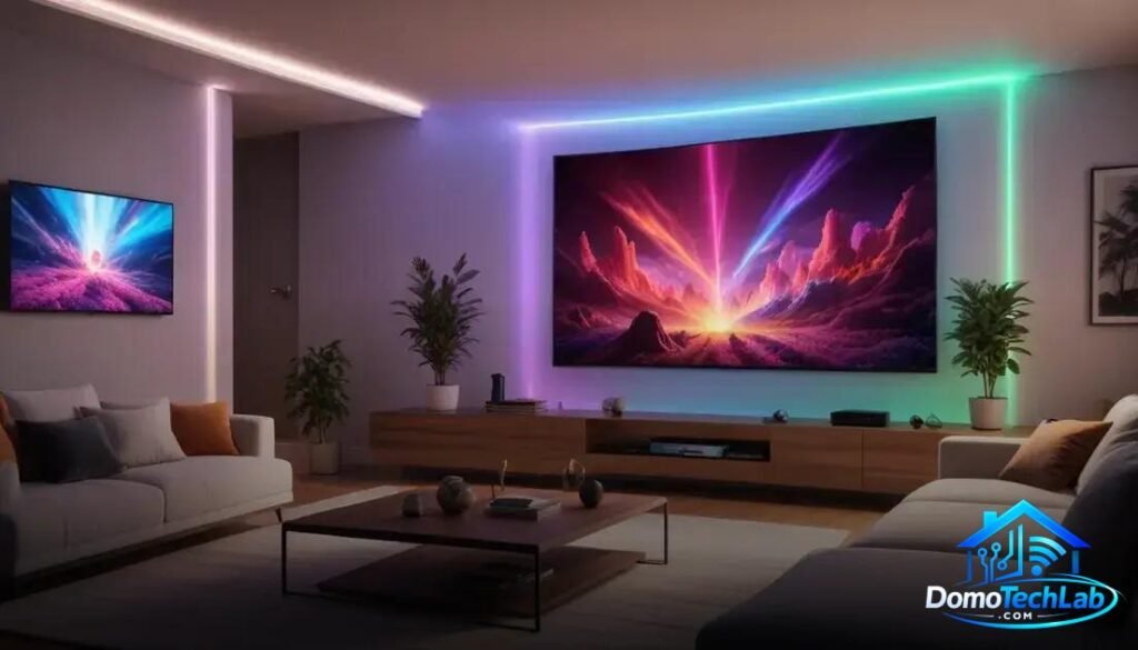 Cómo crear el cine en casa perfecto con iluminación sincronizada