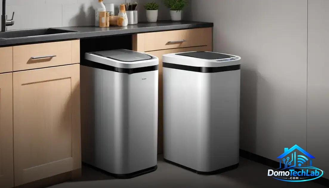 Hygiene and maintenance of smart cans