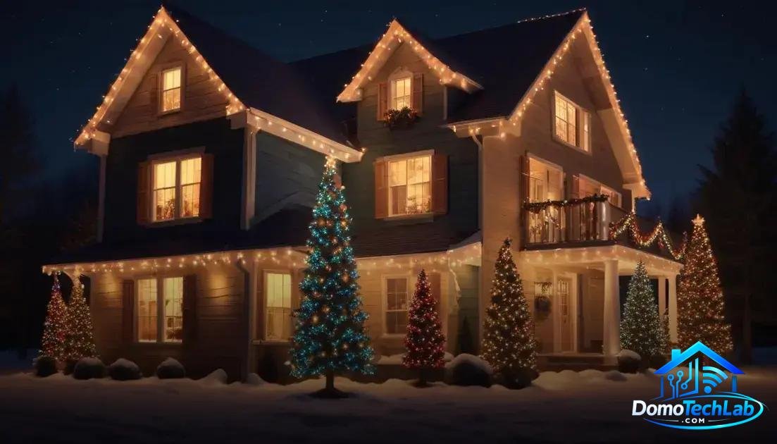 Ideias criativas para decorar com WLED no Natal