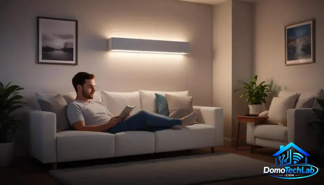 Cenas inteligentes e concentração (modo concentração, ruído branco, luz de leitura)