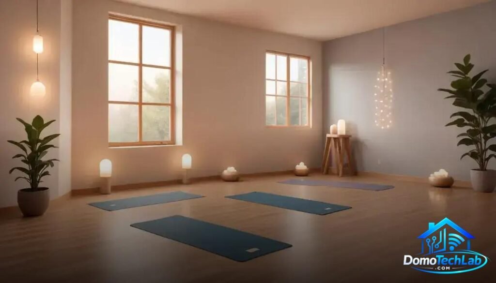 Estudio de Yoga inteligente: Cómo la luz e IA corrigen tus posturas