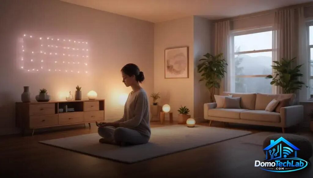Meditación guiada por luz: Crea un santuario de paz en tu salón